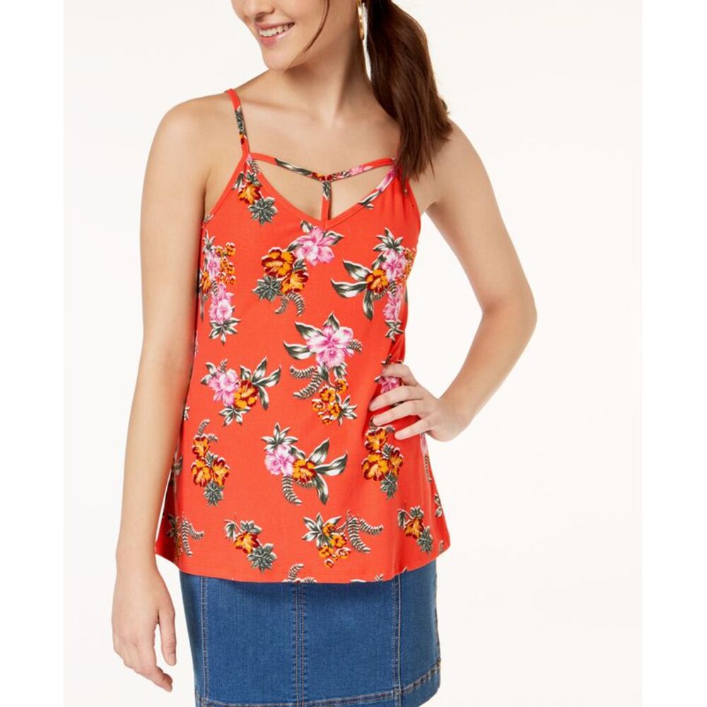 Ultra Flirt By Ikeddi Juniors Printed Two Way Tank Top